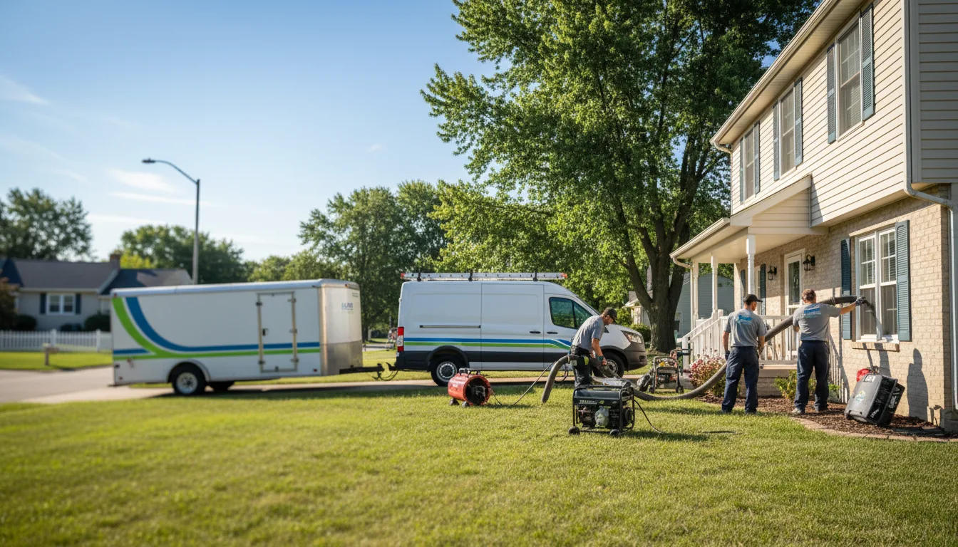 Flooded Basement Restoration And Cleanup With Repair in Bremen, IN near me